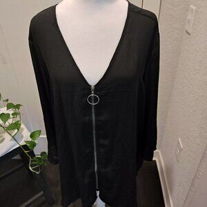 NEWLOOK SHEAR BLACK TOP SIZE 2X NEW WITH OUT TAGS